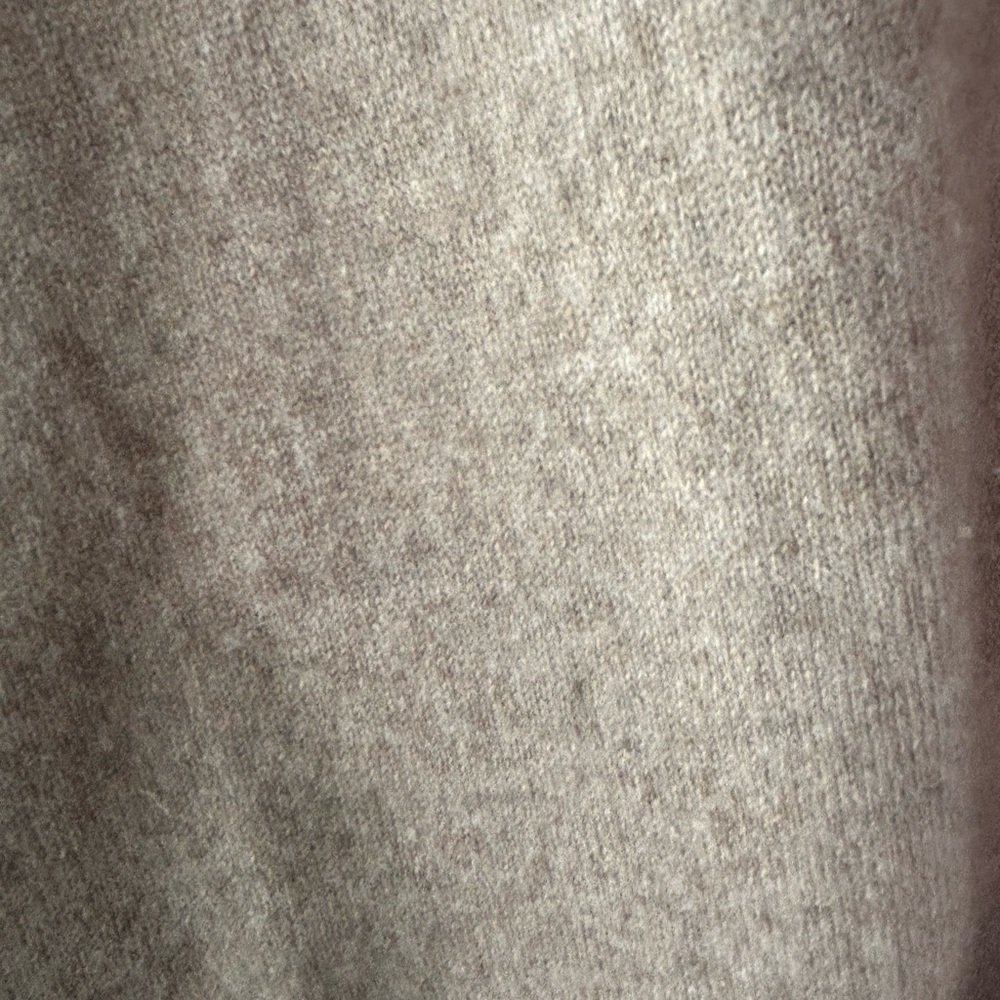 Eileen Fisher Cashmere Turtleneck Poncho Sweater XL Oatmeal Tunic - Picture 4 of 8